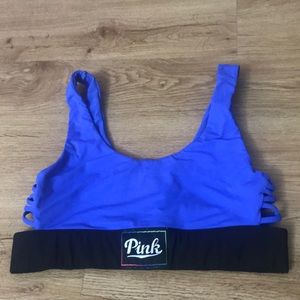 Pink Victoria’s Secret sports bra